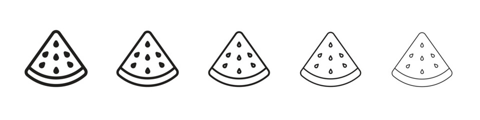 Watermelon slice icon. modern outline style vector icons series