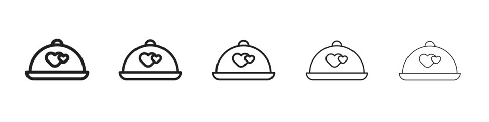 Wedding dinner icon. modern outline style vector icons series