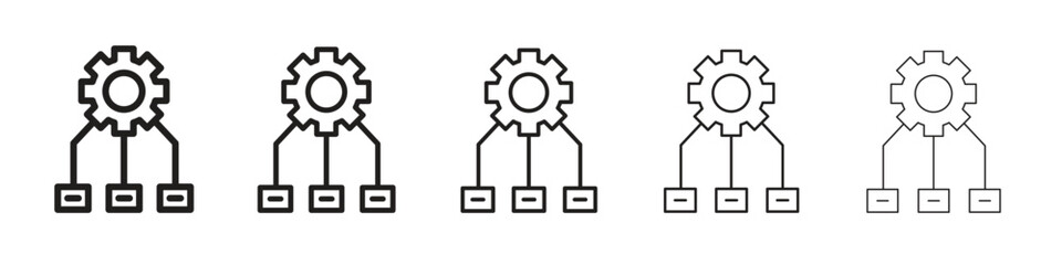 Workflow icon. modern outline style vector icons series