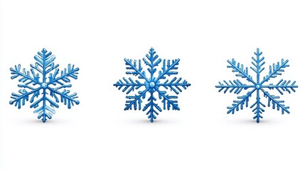 Blue Snowflake Collection