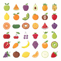 set of fruits and berries | Set of vegetables