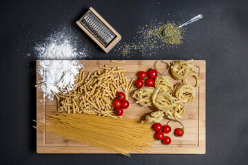 The combination of durum wheat semolina and water is what distinguishes 