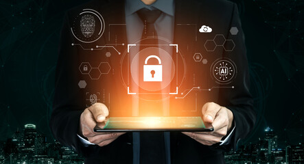 AI cyber security system using biometric authentication and privacy control. Cyber security...