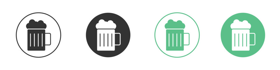 Beer icon vector pictogram for ui ux interface elements