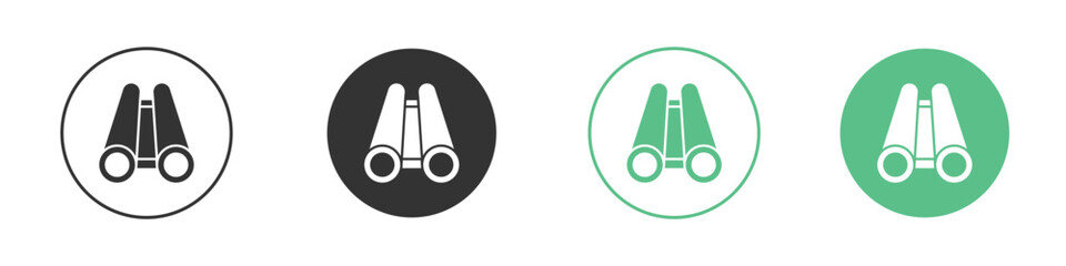 Binoculars icon vector pictogram for ui ux interface elements