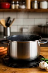 saucepan boiling on a stove