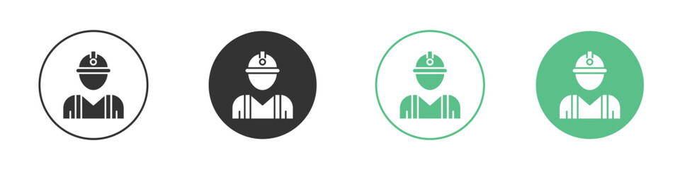 Civil Engineer icon vector pictogram for ui ux interface elements