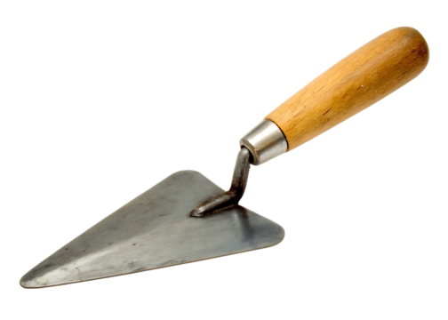 Construction trowel tool isolated on white background png ai generated isolated on a white background