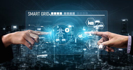 Smart grid system integrating renewable energy sources, energy storage, smart inverters, and demand...