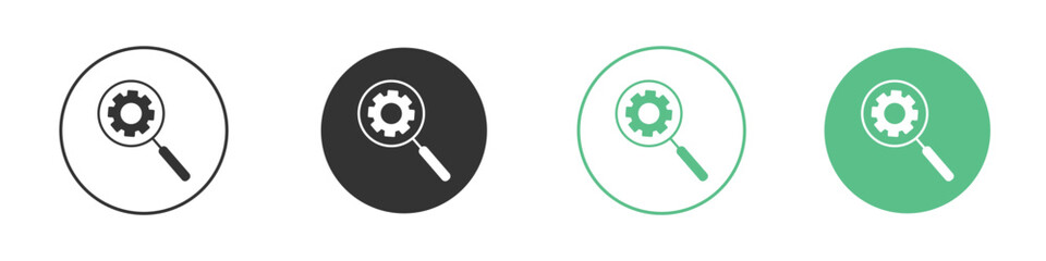 Investigate icon vector pictogram for ui ux interface elements