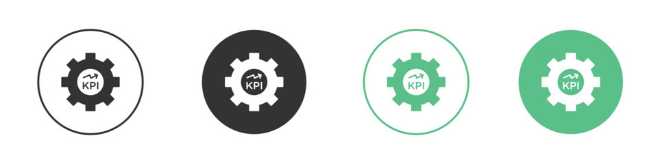 KPI icon vector pictogram for ui ux interface elements