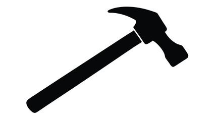 Classic Hammer Silhouette Icon