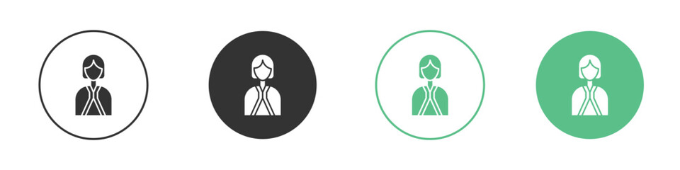 Lawyer icon vector pictogram for ui ux interface elements