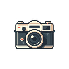 Vintage camera illustration showcasing intricate design against a minimalist background
