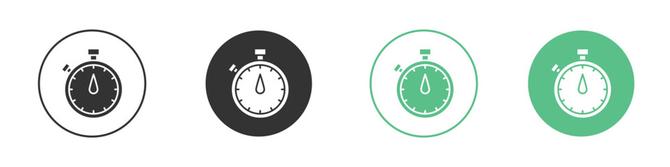 Stopwatch icon vector pictogram for ui ux interface elements