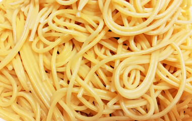 Plain Spaghetti noodles boiling cook, food of traditional Italian cuisine, Bolognese, Lasagne,...