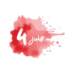 red ink splashes independence day