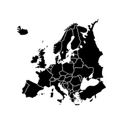 europe continent map © Menhikki