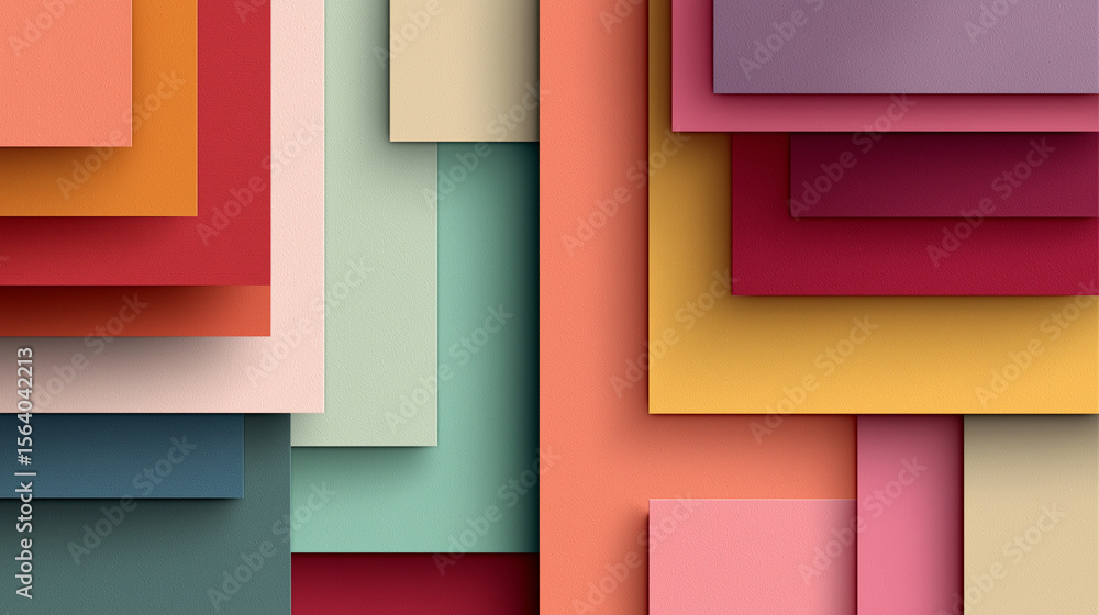 Poster background featuring multi-layered design in pastel tones. material stylish design.