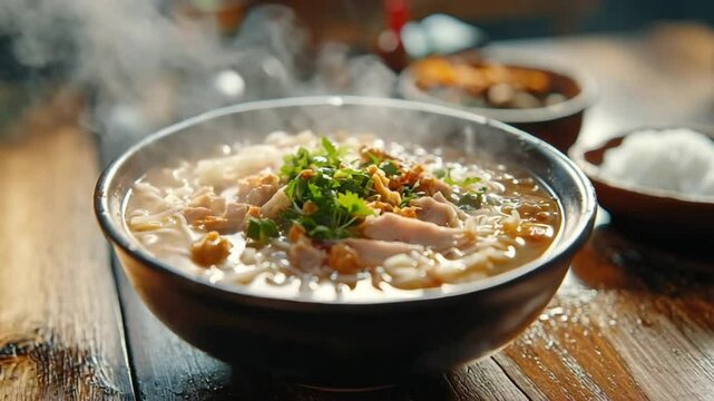 thai noodle soup thailand dish video