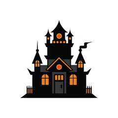 haunted house vector art