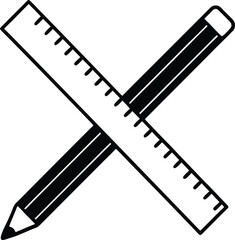 vector pencil and eraser