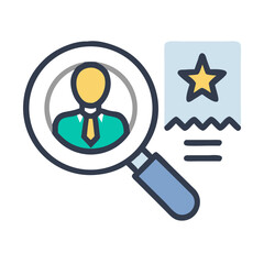 vector magnifying glass icon