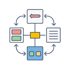 vector illustration of a computer