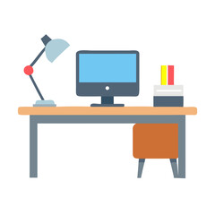 vector illustration of a computer