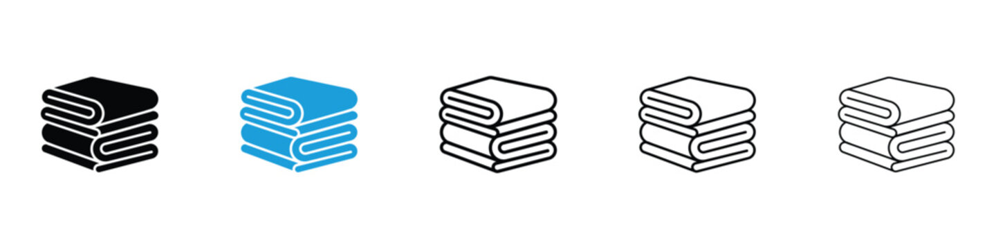 blanket icon in Editable stroke and solid flat vector pack