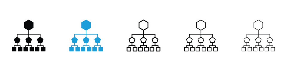classification icon in Editable stroke and solid flat vector pack