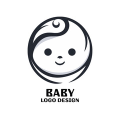 Fototapeta premium Baby Vector Logo Design