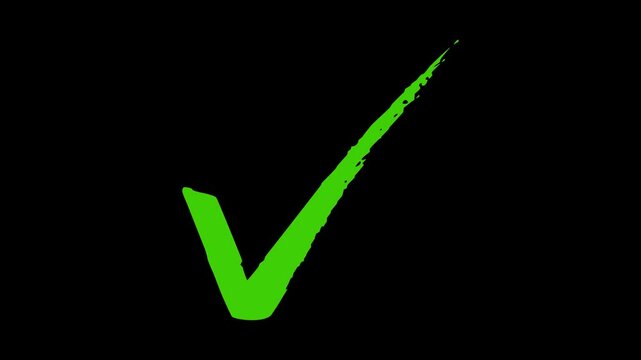 Check Mark Icon, set of tick symbol confirmation motion graphic