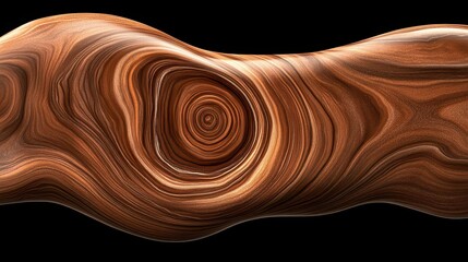 Abstract Wood Grain Swirl