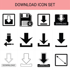 Download icon black Arrows icons . Arrow icon. Arrow vector collection. Arrow. Cursor. Modern simple arrows. Vector illustration.