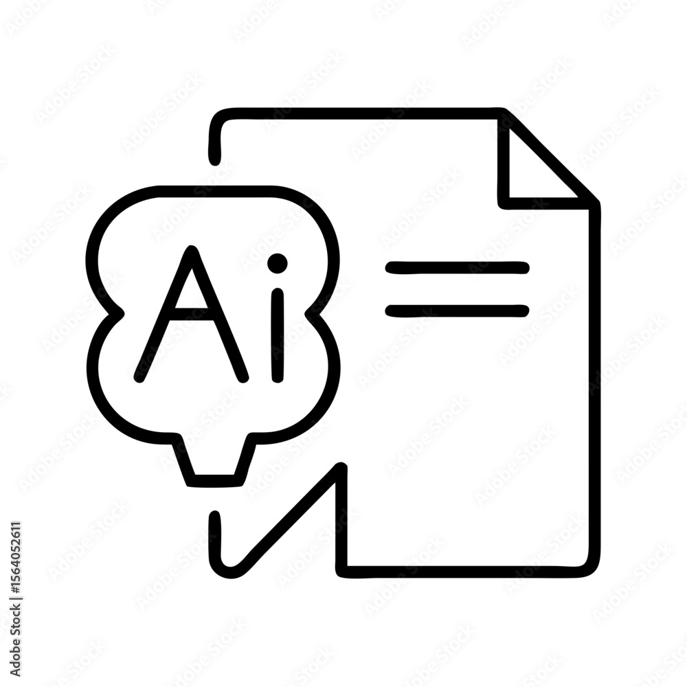 Poster ai file format vector icon download illustration of artificial intelligence document type symbol on 