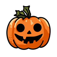 Halloween Elements Collection – Seamless Spooky and Cute Designs with Pumpkins, Ghosts, Witches, Bats, and Trick-or-Treat Elements	