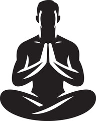 yoga silhouette vector