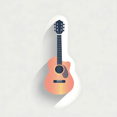 Acoustic Guitar Illustration Musical Instrument Design