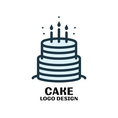 Cake Vector Logo Design