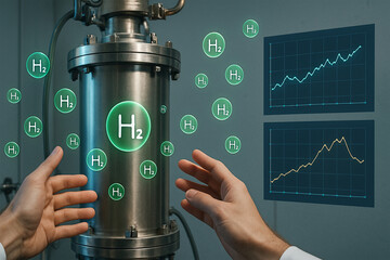 Engineer working at a reactor Image hd 