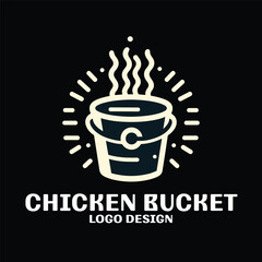 Chicken Bucket Vector Logo Design