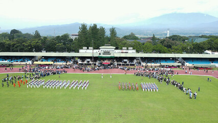 Stadium Ceremony Aerial View.