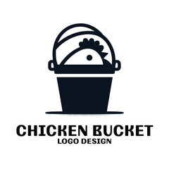 Chicken Bucket Vector Logo Design