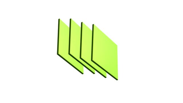 3d squares motion graphic animation buffering or processing data concept business art