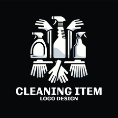 Cleaning Item Vector Logo Design