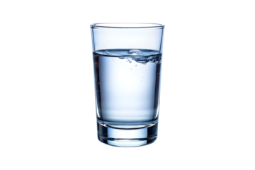 glass of water image isolated on transparent