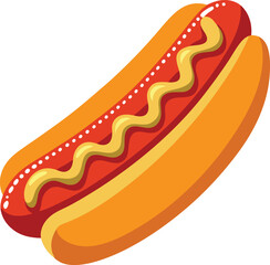 hot dog vector illustration