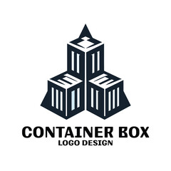 Fototapeta premium Container Box Vector Logo Design