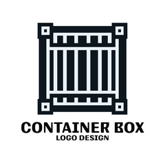 Container Box Vector Logo Design